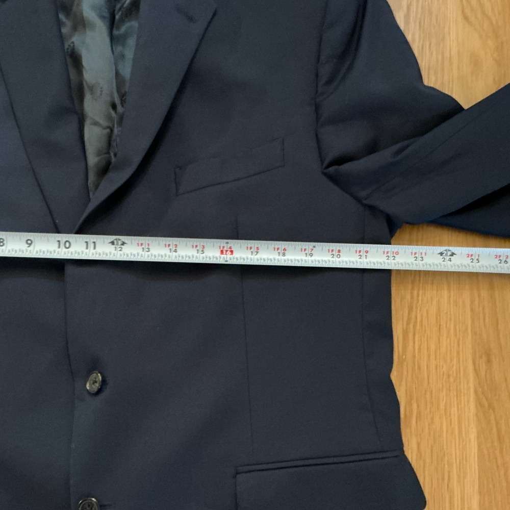 Lauren Ralph Lauren Navy Blue Blazer 44R Wool Blend Sport‎ Coat Jacket - Picture 7 of 10